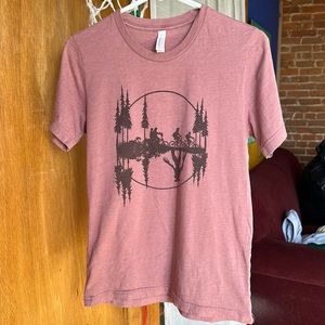 Pink Upside Down Stranger Things themed T-Shirt